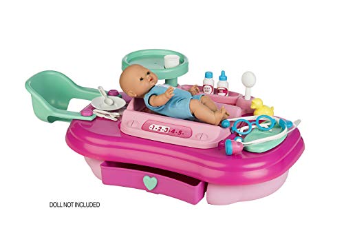 Chicos - Nursery Center de juguete, Completo Set con 3 Espacios para Cuidar a tu Bebé con 13 Accesorios Incluidos, a Partir de 3 Años, Multicolor, Medidas: 57 x 29 x 79 cm (87458)