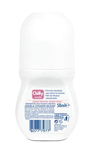 Chilly Desodorante (Roll-On Invisible) - 50 ml.