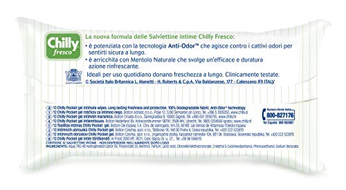 Chilly Toallitas - Paquete Toallitas Chilly Gel, pack de 6
