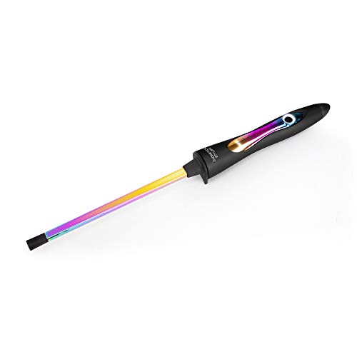 Chopstick Styler Plancha Rizadora Profesional | Pinza con Cono Fino Ondulador para Curling del Cabello y Pelo | Tenacilla con Guante Protector - Apagado Automático - Cable Rotativo (Rosa)