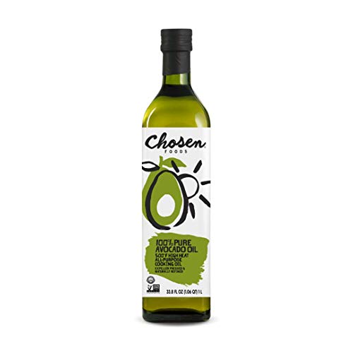 Chosen Foods 100% Avocado Cooking Oil, 1L Bottle (33.8fl)