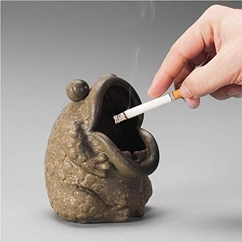CHOUREN Cenicero, Cerámica Creativa, Personalidad, Tendencia, Lindo, Moda, Retro, hogar, Oficina, gres, Adornos Decorativos, Regalos.Ideal for el hogar, Uso de Oficina, recepción a Comprar