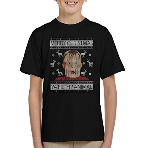 Christmas Home Alone Filthy Animals Knit Kid's T-Shirt