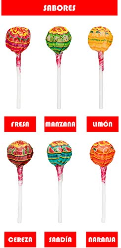 Chupa Chups Original, Caramelo con Palo de Sabores Variados, Flower Bouquet de 19 unidades de 12gr. (Total 228 gr.)