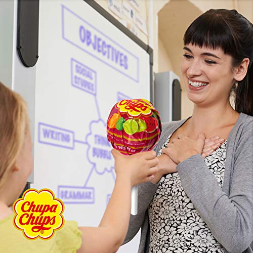 Chupa Chups Original, Caramelo con Palo de Sabores Variados, Mega Chups de 10 unidades de 12 gr. (Total 120 gr.)