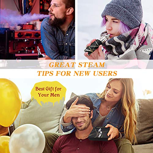 Cigarrillo Electronicos de Vapor sin Nicotina, 80W E/2000mAh Batería Cigarro Electronico Vaporizador Kit con LED Display, 6x10ml 70VG/30PG E-líquido, 3ml Tanque de Evaporadorl, 2x 0.5 ohm Resistencia