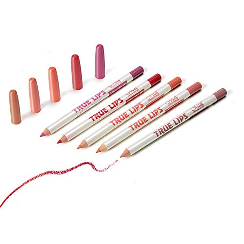 CINEEN 12 Colores Mezclado Impermeable Lápiz Delineador de Labios de Profesional Lápiz Labial Maquillaje Lipliner Pencil Set Con Tapa