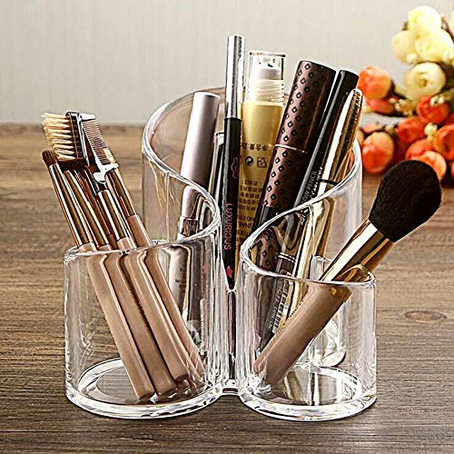 CINEEN Make Up Guardar acrílico – Organizador cosmético Pinceles Set Soporte Lápiz Soporte Vasos de Plástico Para Maquillaje y Maquillaje