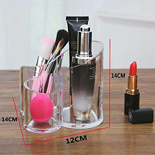 CINEEN Make Up Guardar acrílico – Organizador cosmético Pinceles Set Soporte Lápiz Soporte Vasos de Plástico Para Maquillaje y Maquillaje