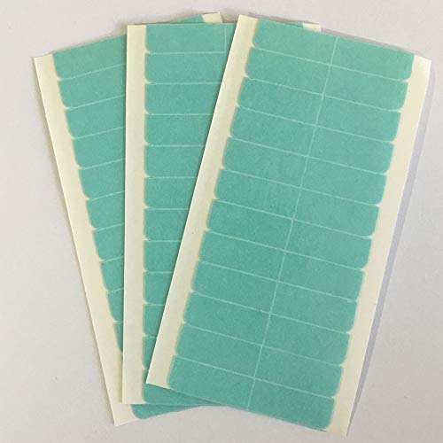 Cinta de extensión de pelo a prueba de agua doble cara cinta super fina profesional azul para la piel trama pelo extensiones adhesivos 60 unidades/lote 5 hojas 0,8 cm x 4 cm