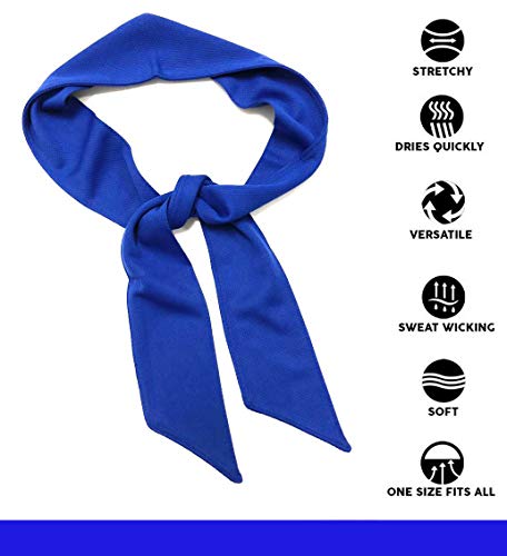 Cinta deportiva para mujeres hombres - Cinta sin colgante Cinta adhesiva para la cabeza Ideal para correr, hacer ejercicio, tenis, karate, voleibol y rendimiento Estiramiento y humedad Wicking(Blue)