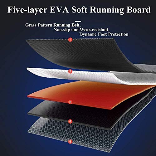 Cintas de correr for el hogar eléctricos inteligentes, multifunción eléctrica plegable caminadora máquina corriente, se pueden conectar a los teléfonos móviles / tabletas, 1.0HP de ahorro de energía d