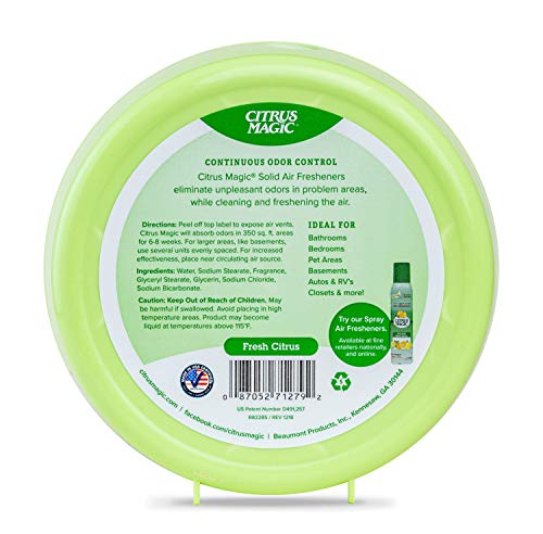 Citrus Magic Solid Air Freshener, Fresh Citrus, 8-Ounce