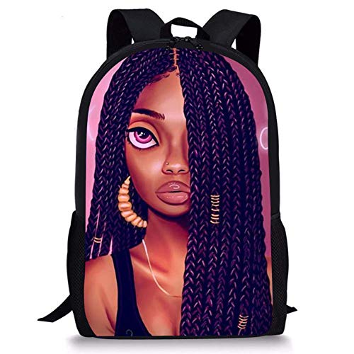 CJF Mini Mochila Niños Los Niños De Kinder Monedero Bolsa De Hombro Las Niñas De África Sucio Trenza Peinado De La Impresión De Los Niños Bookbag Personalizada