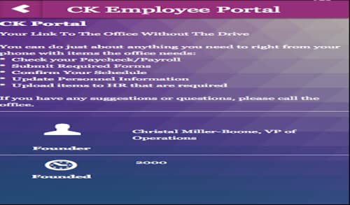 CK Employee Portal