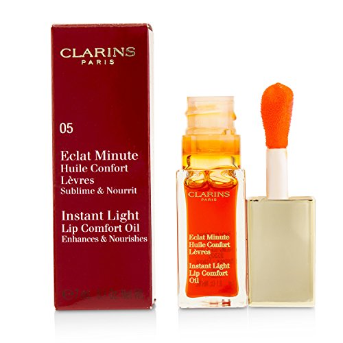 Clarins Eclat Minute Huile Confort Lèvres 05-Tangerine 7 Ml - 7 ml.