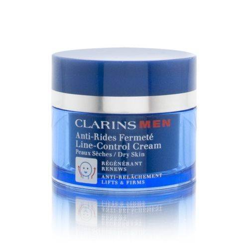 Clarins Men - Line-Control Cream - Crema antiarrugas y firmeza para pieles secas - 50 ml