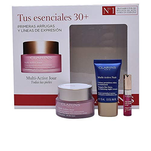 Clarins Multi-Active Jour - Set de regalo para cuidado facial, 50 + 15 + 2.8 ml