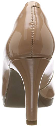 Clarks Adriel Viola, Zapatos de Tacón para Mujer, Beige (Praline Patent Praline Patent), 39 EU