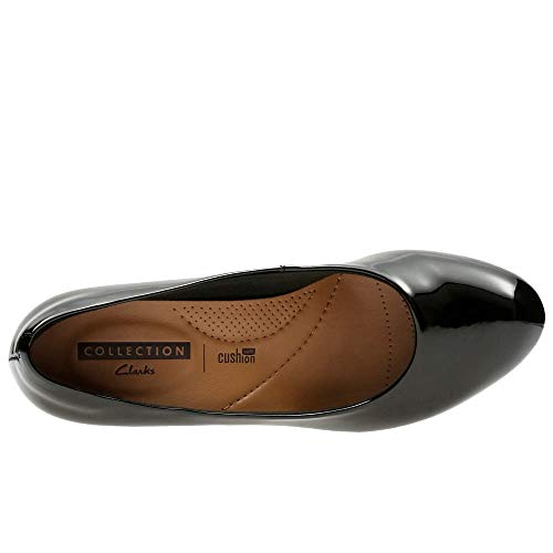 Clarks Adriel Viola, Zapatos de Tacón para Mujer, Negro (Black Pat), 39 EU