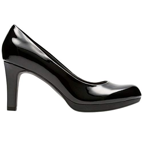 Clarks Adriel Viola, Zapatos de Tacón para Mujer, Negro (Black Pat), 39 EU