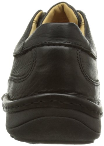 Clarks Nature Three - Zapatos con cordones Derby para hombre, Black Leather, 42.5