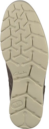 Clarks Vennor Walk, Zapatos de Cordones Derby para Hombre, Gris (Grey Suede-), 47 EU