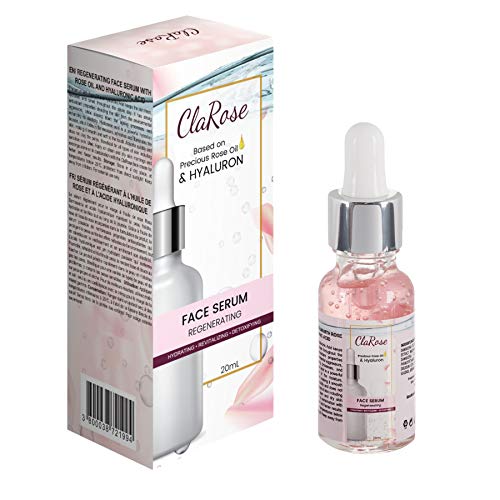 ClaRose Hyaluronic acid Anti-Ageing Face Kit with 100% Natural Rose oil - Face Serum 20ml and Eye Cream 30ml