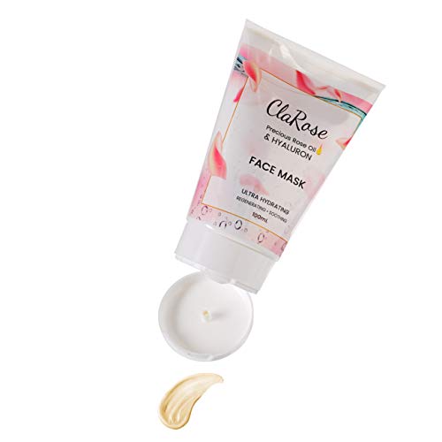 ClaRose Hyaluronic acid Regenerating Face Mask with 100% Natural Rose oil; 100ml