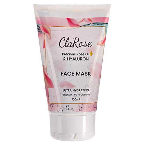 ClaRose Hyaluronic acid Regenerating Face Mask with 100% Natural Rose oil; 100ml
