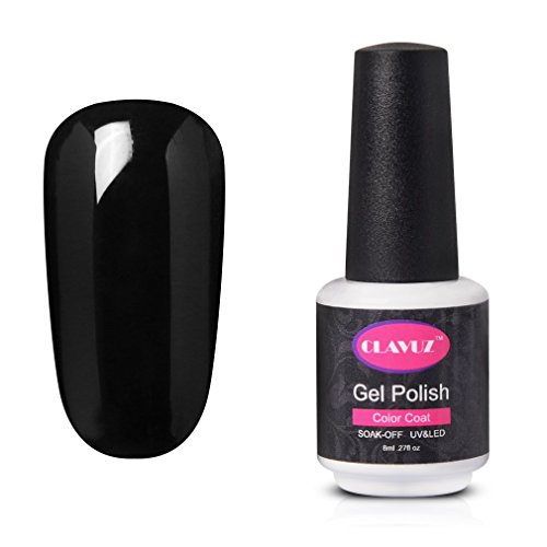 Clavuz 4pcs Kit de Esmaltes de Uñas Gel UV LED Semipermanente con Top Coat Base Coat Manicura y Pedicura
