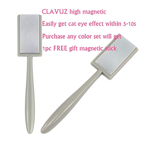 Clavuz Esmalte de Uñas Semipermanente Gel Uñas UV LED Ojo de Gato 6pcs Kit con Imán Magnético Manicura y Pedicura Soak-off