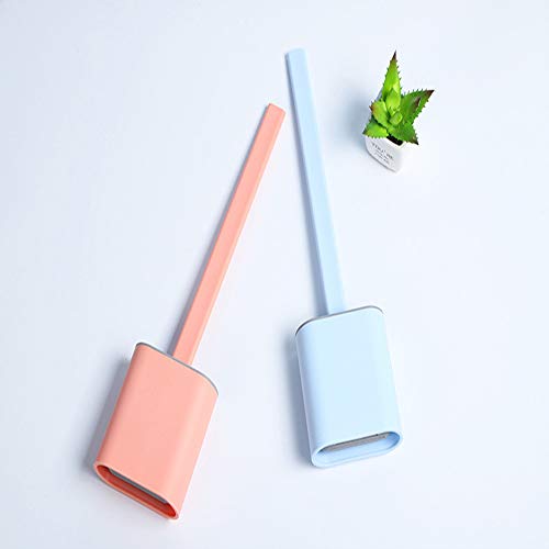 Cleaning Silicone Head Toilet Brush,No Dead End Toilet Brush,Toilet Brush with Holder For Toilet Storage and Sorting, Saving Space (Two styles3)