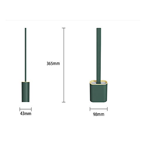 Cleaning Silicone Head Toilet Brush,No Dead End Toilet Brush,Toilet Brush with Holder For Toilet Storage and Sorting, Saving Space (Two styles3)