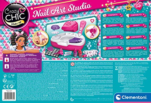 Clementoni- Crazy Chic Diseña tus uñas de luxe, Multicolor (15174.5)
