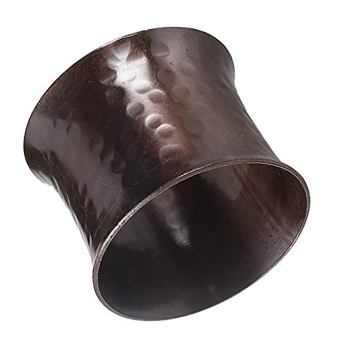 Clinica de Algodón Juego de 12 Metal Servilleteros de mesa marrón, anillos servilleteros para fiesta de navidad, Bodas, Fiestas, Uso Diario y cenas