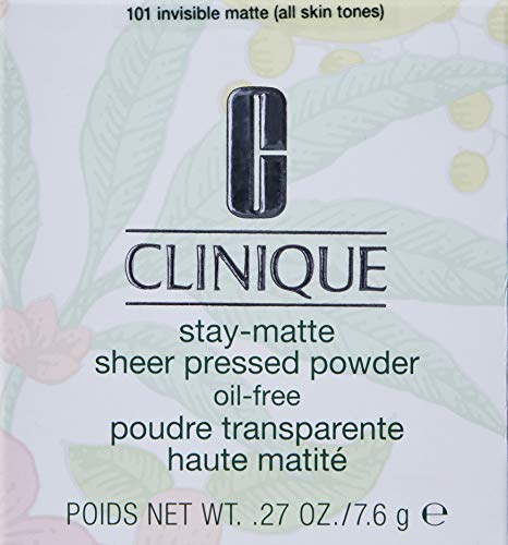 Clinique 18337 Stay-Matte Polvo Prensado Puro, 7.6 g, Mate invisible
