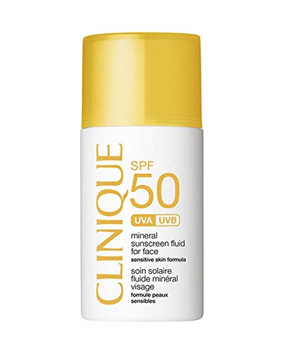 Clinique SPF 50 Mineral Sunscreen Fluid For Face crema de protección solar Cara 30 ml - Cremas de protección solar (Cara, 2 h, 30 ml, Protección, Piel sensible, Universal, Botella)