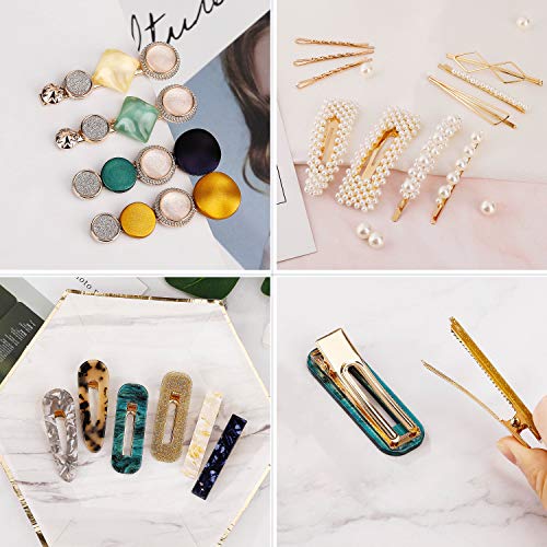 Clips de Perlas, Moda Barrettes Accesorios para el Cabello para las Mujeres 20Pcs Perla Horquilla Headwear, para Damas y niñas cumpleaños, San Valentín, Regalos
