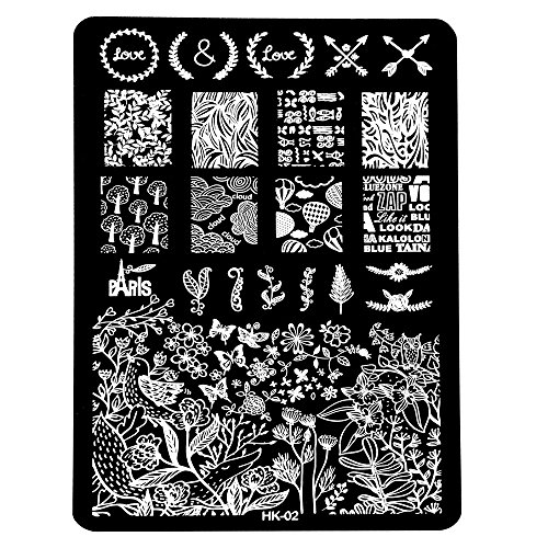 CLOOM DIY Moda Imagen De Placa De Impresión Estampación Sellos Placa Manicura Nail Art Decoración De Uñas Set De Stamping Arte De Uñas Regalo de Novia Maquillaje Profesional