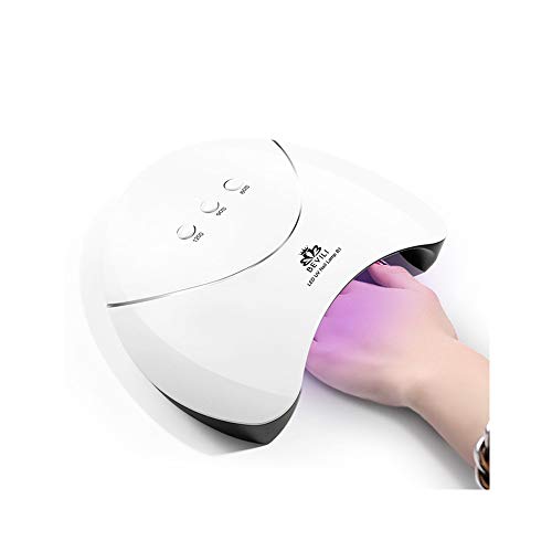CLOOM Lámpara Secador De Uñas, LED/UV Gel Esmalte De Uñas Curado Luz Máquina, 3 Modos De Tiempo, Profesional Lámpara Para Uñas Manicura Shellac y en Gel Manicura/Pedicure Nail Art en El Hogar