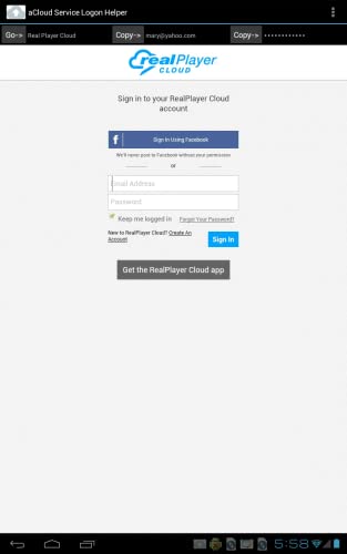 Cloud Service Logon Helper