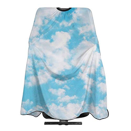 Clouds BCN - Delantal impermeable para corte de pelo para cabello y coloración permanente para peluquería, esteticista, mujer, hombre, adulto, 55 x 66 pulgadas