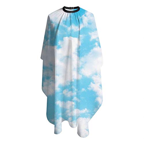 Clouds BCN - Delantal impermeable para corte de pelo para cabello y coloración permanente para peluquería, esteticista, mujer, hombre, adulto, 55 x 66 pulgadas