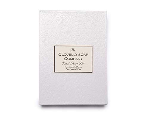 Clovelly Soap Co Set de Regalo de Mini Jabones Naturales Artesanales para Invitados Natural 10 Barras