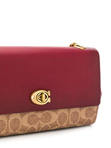 Coach Cam Chain Ladies Small Two Tone Bolso cruzado de cuero 79592 B4PEQ