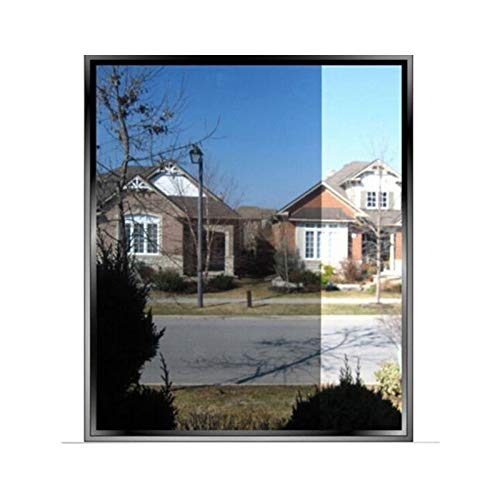 Coche de protección solar UV etiquetas en las vent Impermeable Window Film Una forma de espejo de plata de aislamiento pegatinas UV Rechazo de privacidad Windom Tint Films decoración del hogar 200x50C