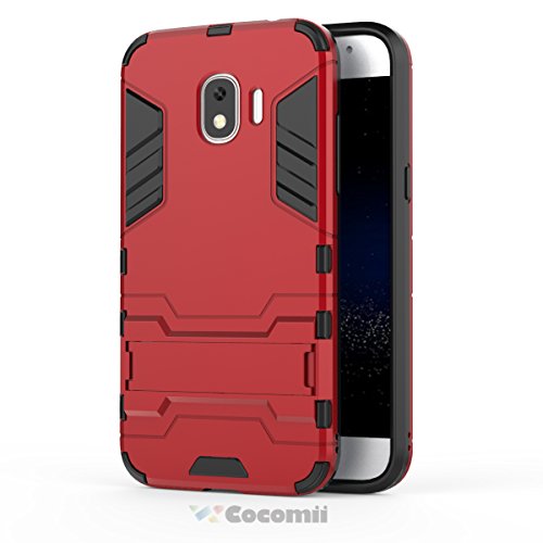 Cocomii Iron Man Armor Galaxy J2 Pro 2018/Grand Prime Pro Funda Nuevo [Robusto] Táctico Sujeción Soporte Antichoque Caja [Militar Defensor] Case Carcasa for Samsung Galaxy J2 Pro 2018 (I.Red)