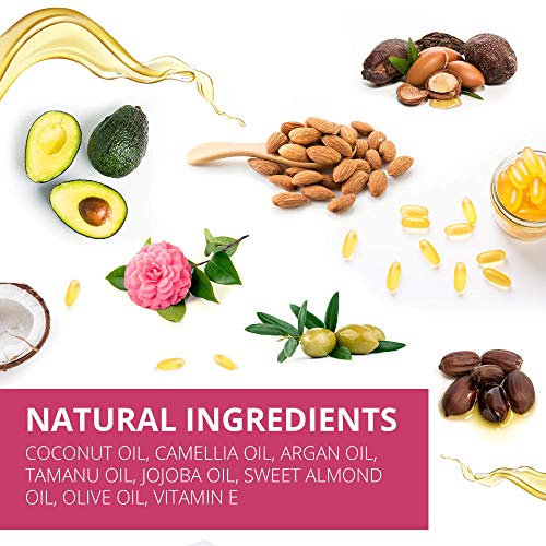 COCOSOLIS Aceite orgánico para el cabello 3 en 1 con aceites esenciales- Reparador pello, mascarilla pello y protector solar cabello - Para cabello, uñas, pestañas - Aroma tropical (110 ml)