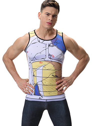 Cody Lundin Hombres Chaleco Mezcla impresión película Personaje Logo Camiseta Hombre Hombres sin Mangas t-Shrit (L, Color-b)